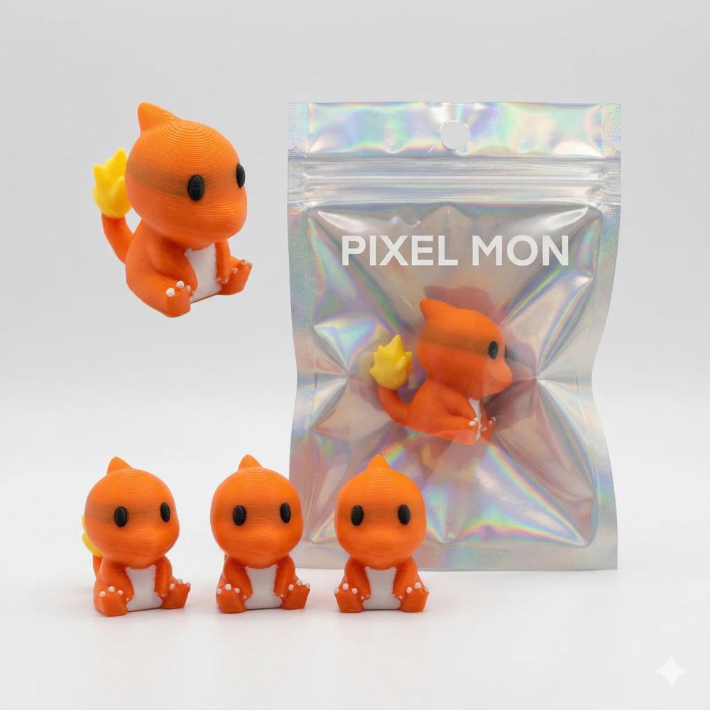 Міні-фігурка Pixel Mon Fire Lizard 1