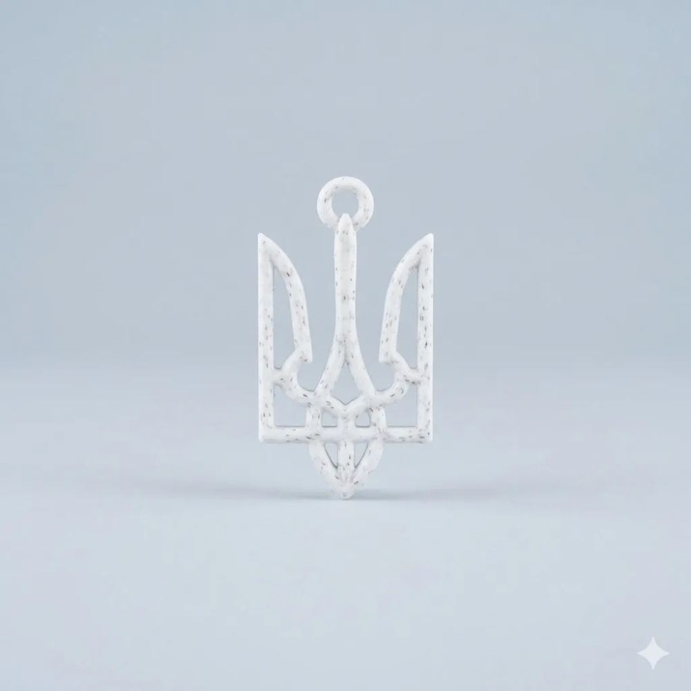 Брелок-підвіска Тризуб Marble 0